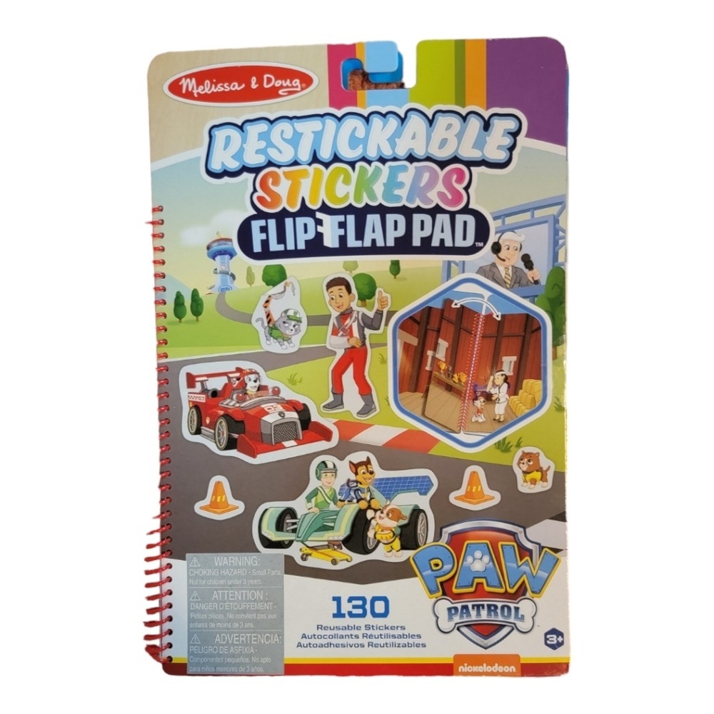 Melissa‎ & Doug Paw Patrol Restickable Stickers Flip-Flap  130 Reusable Stickers